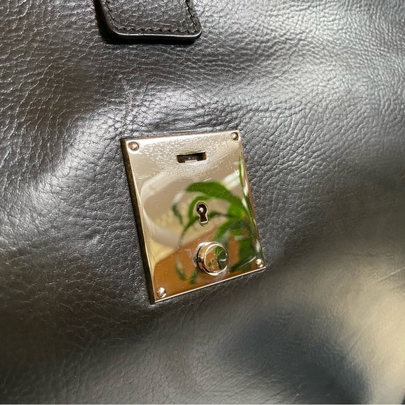 COLE HAAN - ITALIAN MADE - LEATHER BRIEFCASE DOCTOR / LAWYER BAG - Picture 5 of 16